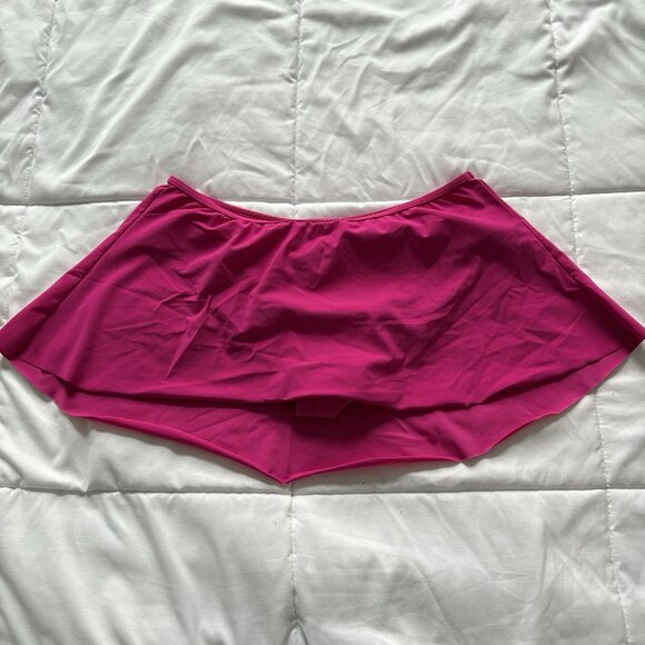 Gottex Swimsuit Set Tankini Top Womens Size 36D Swim Skirt Size 8 Pink Beach - Picture 2 of 13